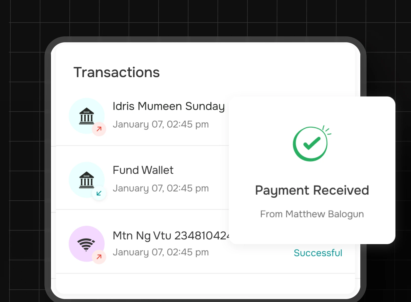 Seamless & Secure Transactions Feature